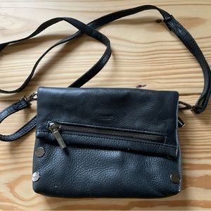 Hammit Black leather Crossbody Purse